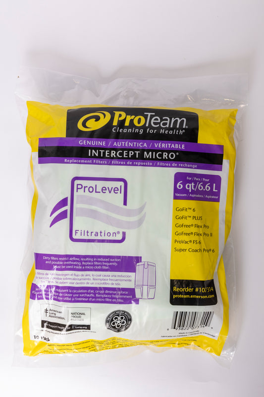 ProTeam Vacuum Filter Pack 6qt/6.6L