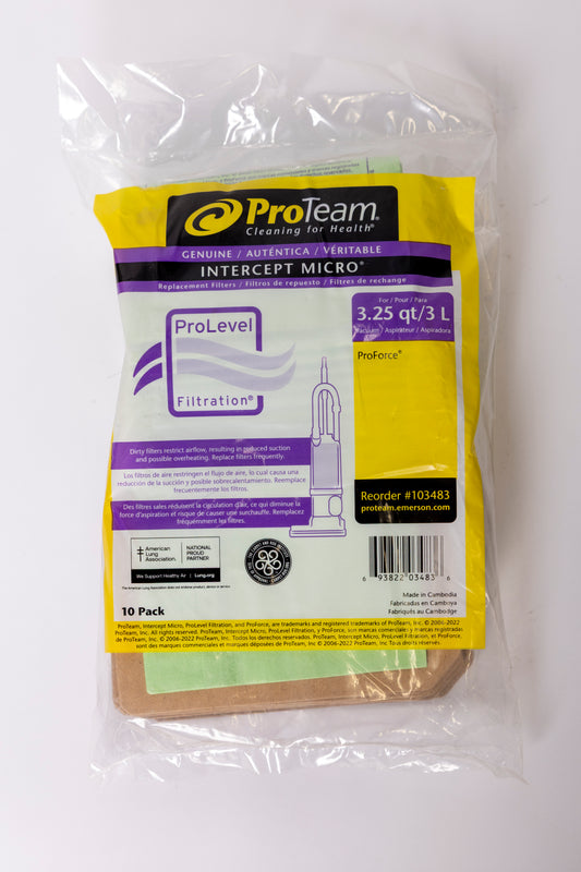 ProTeam Vacuum Filter Pack 3.25qt/3L